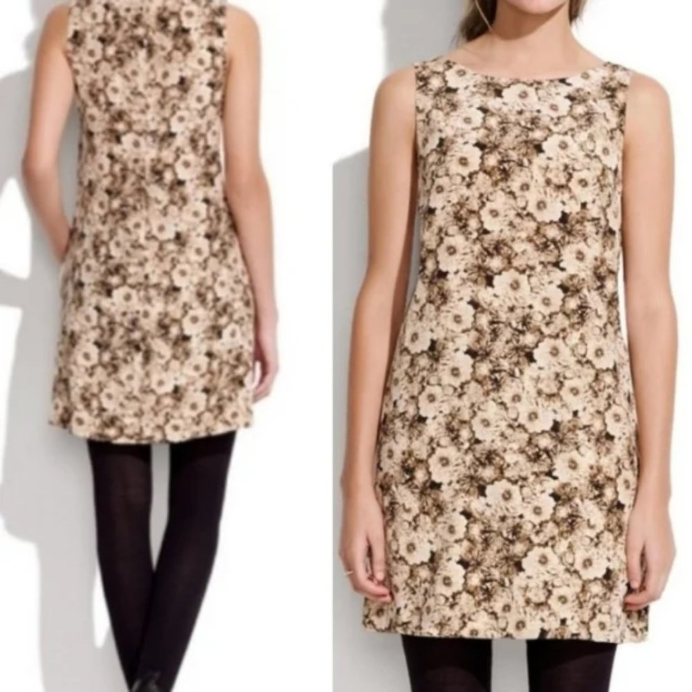 Madewell Broadway & Broome silk shift mini dress XS